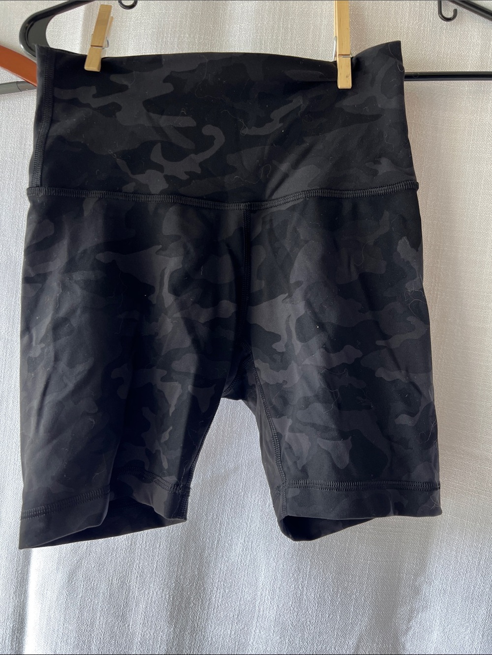 lululemon athletica Black Camo High-Waist Bike Shorts